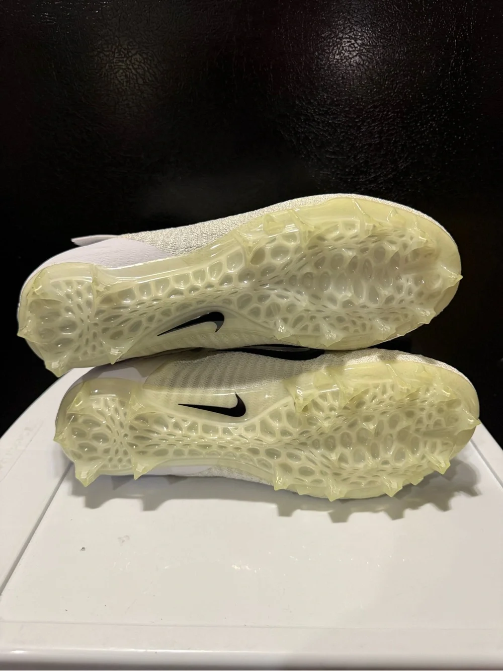 Nike Alpha Menace Elite 2 White Football Cleats Men's Size 11.5 WIDE BV3298-100